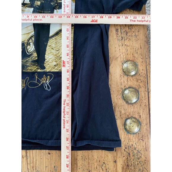 Snoop Dogg Graphic Tee Large Black 100% Cotton Vintage Style Hip Hop Shirt - Picture 5 of 5